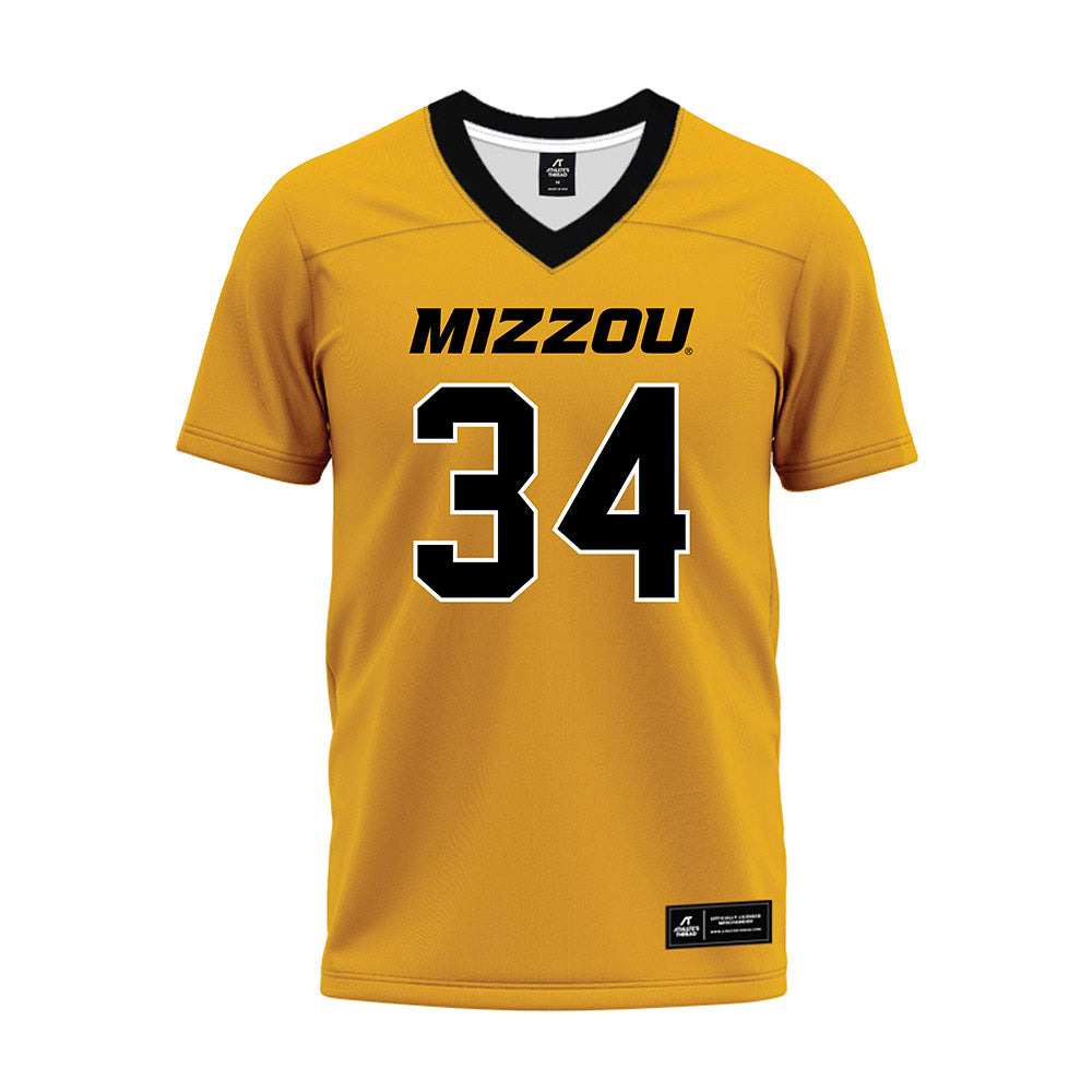 Missouri - NCAA Football : Ricardo Merriweather - Gold Premium Football Jersey