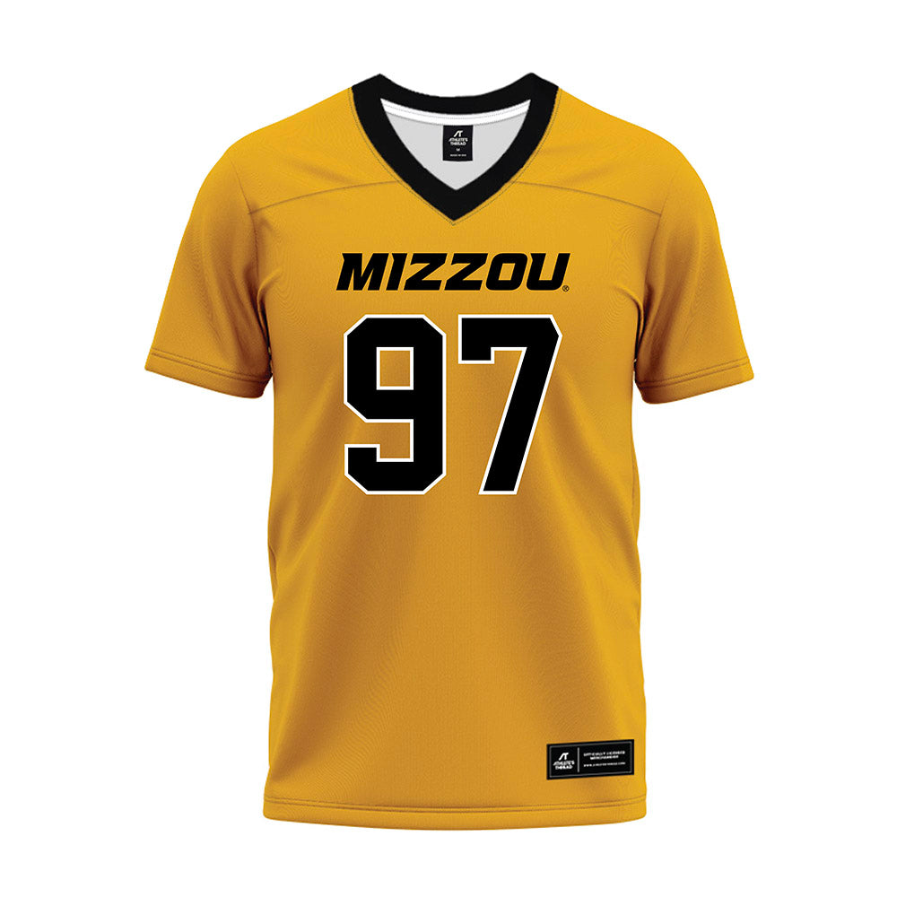 Missouri - NCAA Football : Orion Phillips - Gold Premium Football Jersey