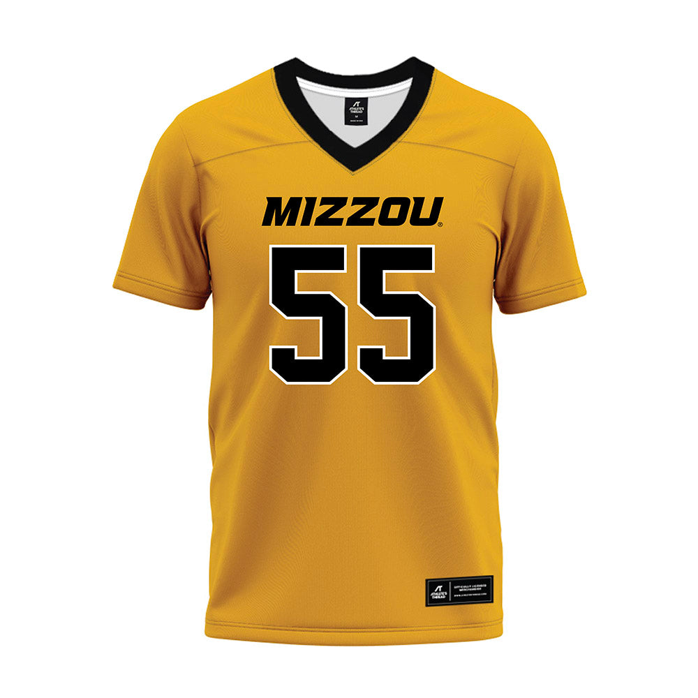 Missouri - NCAA Football : Justin Bodford - Gold Premium Football Jersey