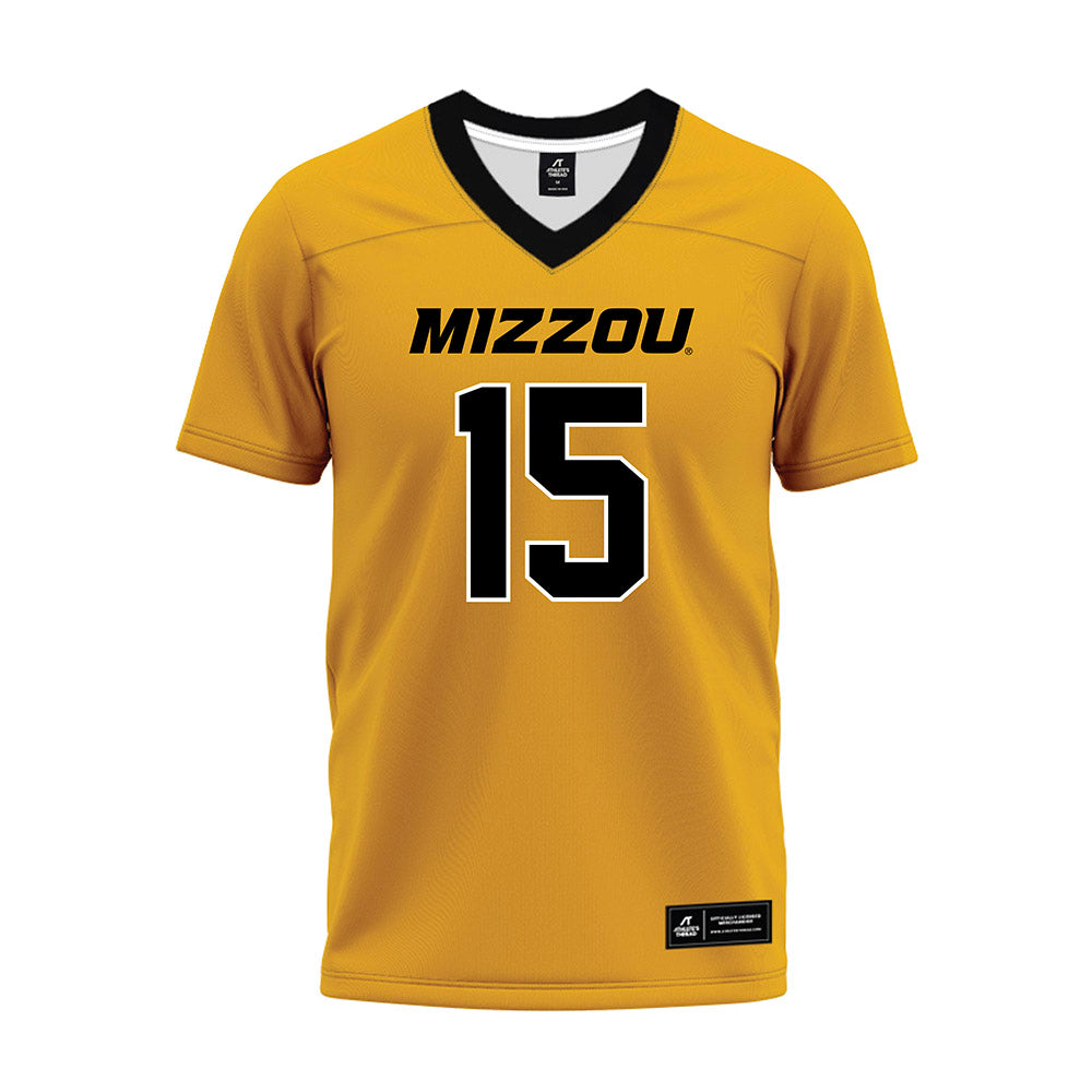 Missouri - NCAA Football : Tommy Lock - Gold Premium Football Jersey