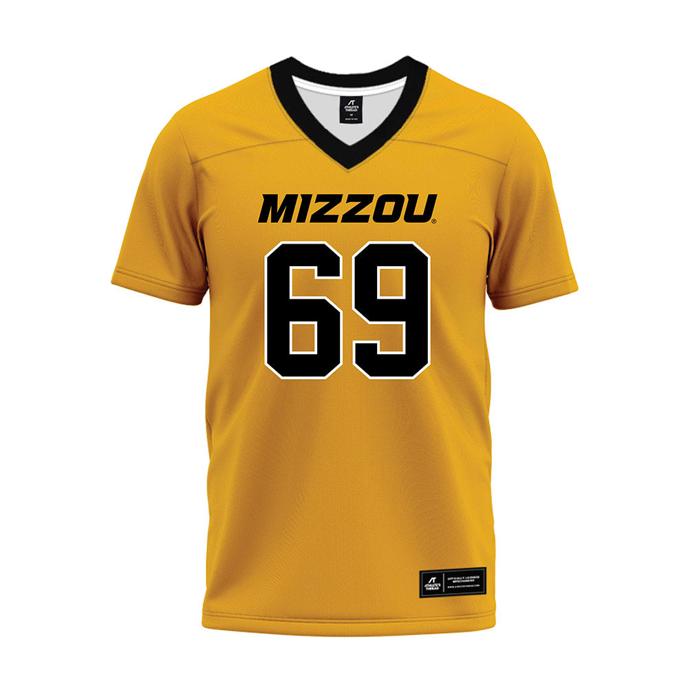 Missouri - NCAA Football : Drake Heismeyer - Gold Premium Football Jersey