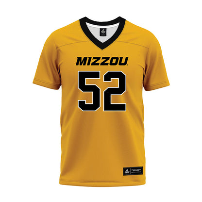 Missouri - NCAA Football : Jahkai Lang - Gold Premium Football Jersey