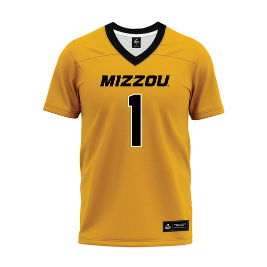 Missouri - NCAA Football : Donovan Olugbode - Gold Premium Football Jersey-0