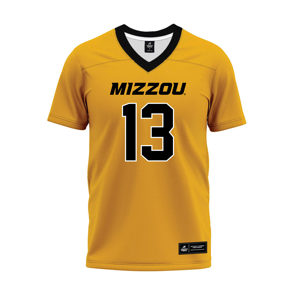 Missouri - NCAA Football : Aidan Glover - Gold Premium Football Jersey