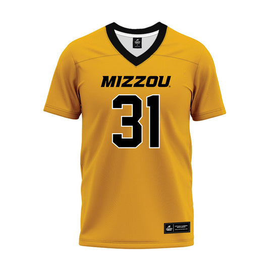 Missouri - NCAA Football : Anthony Favrow - Gold Premium Football Jersey-0