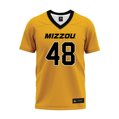 Missouri - NCAA Football : Brady Hultman - Gold Premium Football Jersey