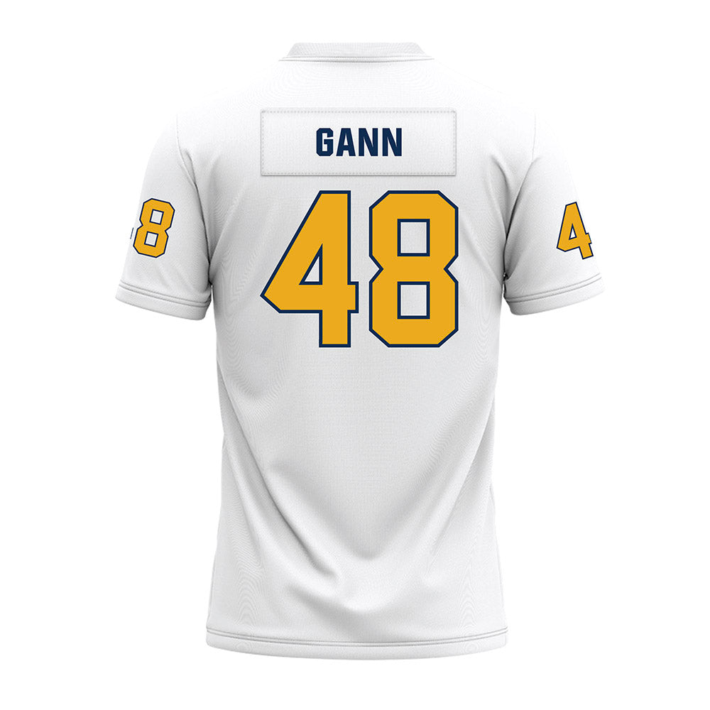  - NCAA Football : Brody Gann - White Premium Football Jersey-1