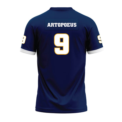UTC - NCAA Football : Chase Artopoeus - Navy Premium Football Jersey