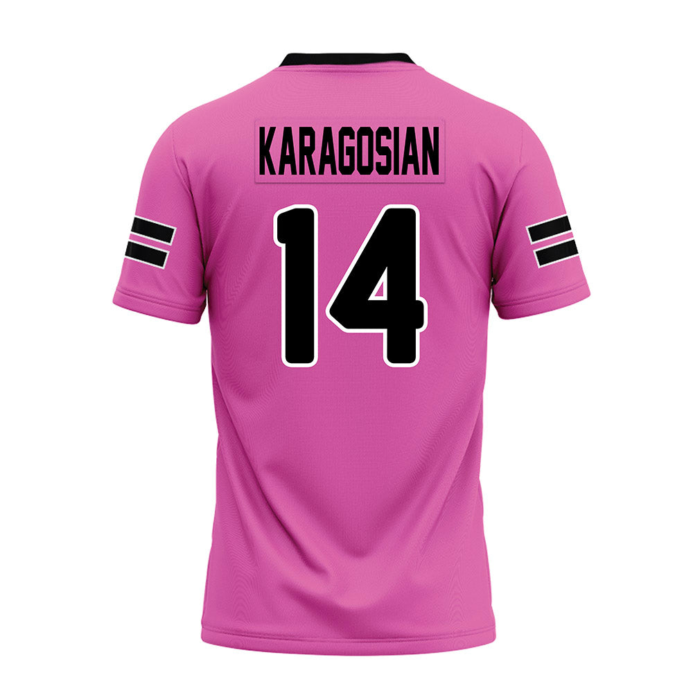 Ohio - NCAA Football : Xander Karagosian - Pink Premium Football Jersey-1