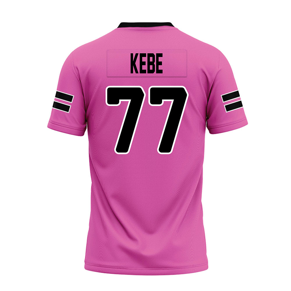 Ohio - NCAA Football : Ibrahim Kebe - Pink Premium Football Jersey-1