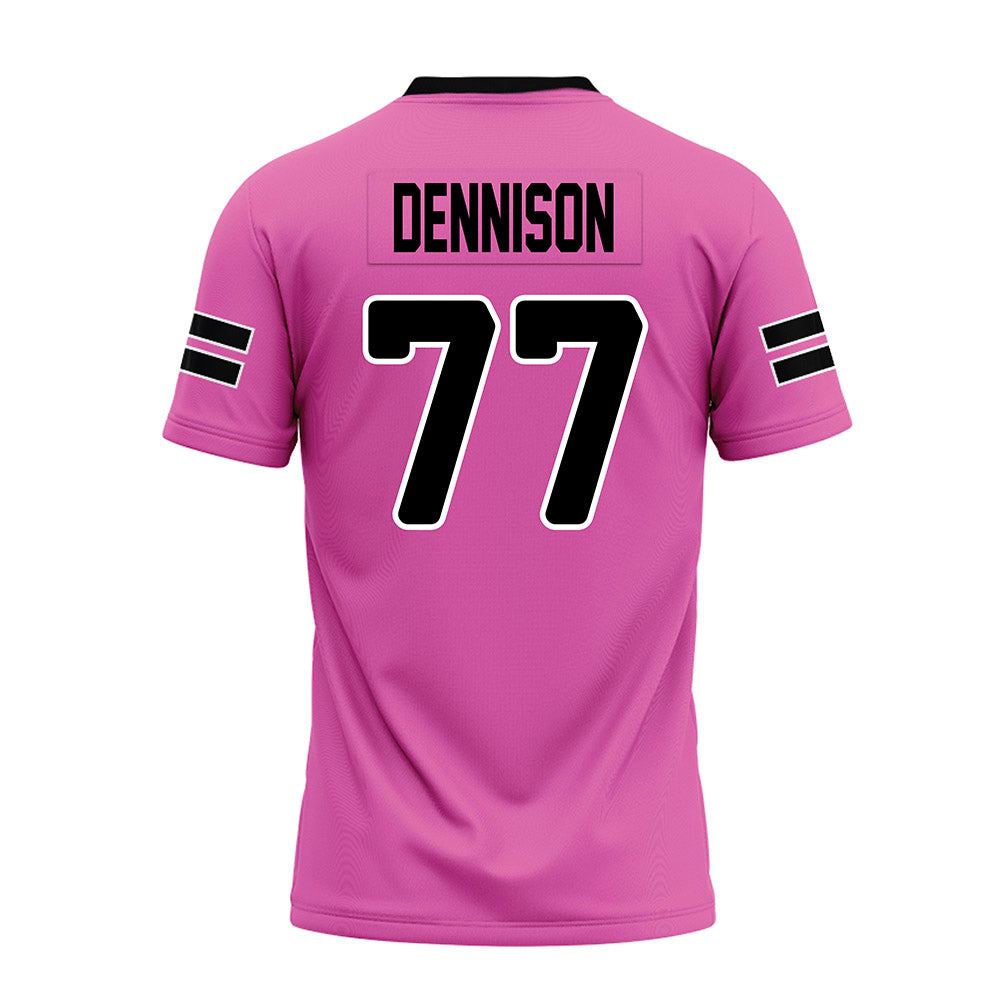 Ohio - NCAA Football : Jacob Dennison - Pink Premium Football Jersey