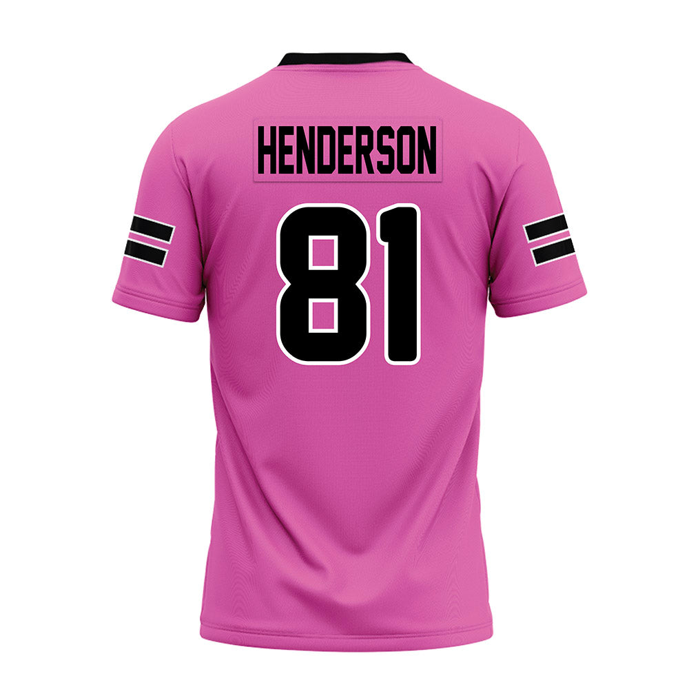 Ohio - NCAA Football : Bralen Henderson - Pink Premium Football Jersey