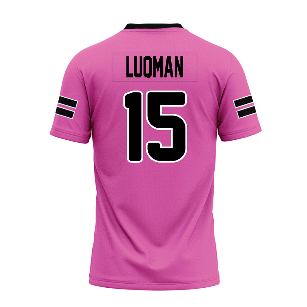 Ohio - NCAA Football : Anas Luqman - Pink Premium Football Jersey-1