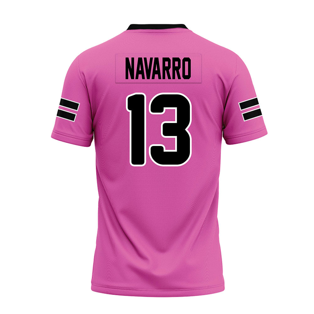 Ohio - NCAA Football : Parker Navarro - Pink Premium Football Jersey-1