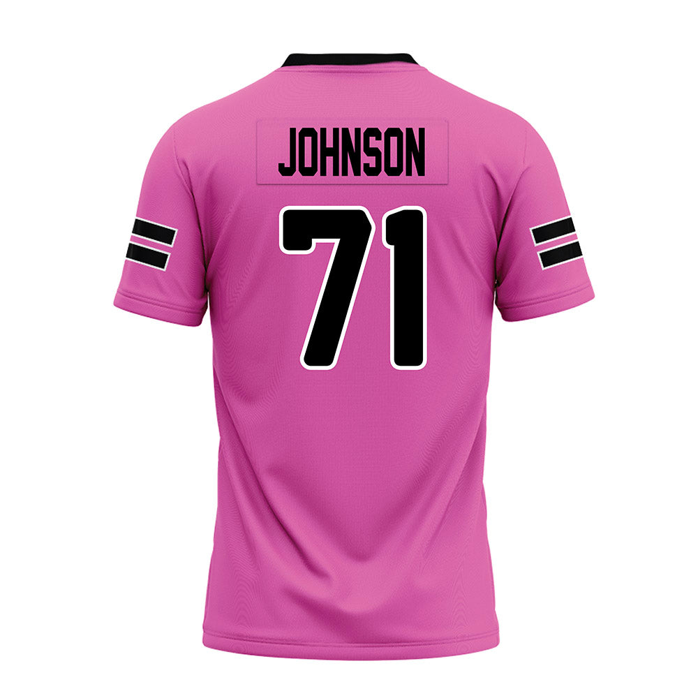 Ohio - NCAA Football : Aidan Johnson - Pink Premium Football Jersey-1