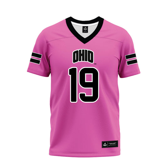 Ohio - NCAA Football : Kadin Schmitz - Pink Premium Football Jersey