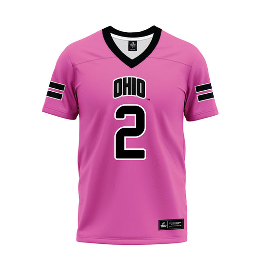 Ohio - NCAA Football : Khamani Debrow - Pink Premium Football Jersey-0