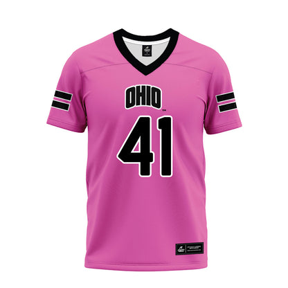 Ohio - NCAA Football : Creed Hill - Pink Premium Football Jersey