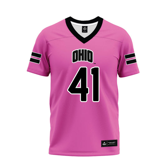 Ohio - NCAA Football : Creed Hill - Pink Premium Football Jersey