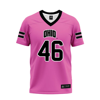 Ohio - NCAA Football : Jacob Lewis - Pink Premium Football Jersey