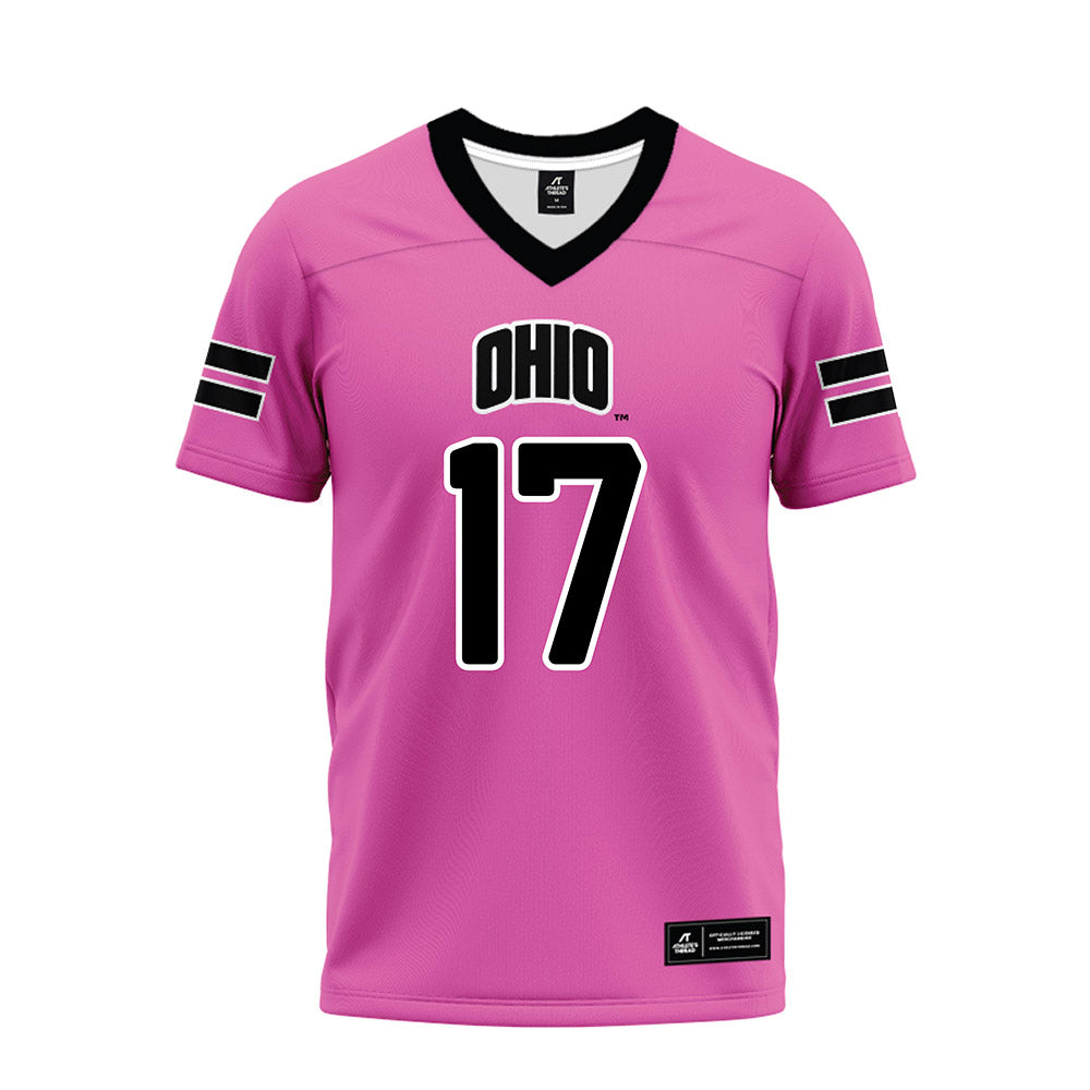 Ohio - NCAA Football : Caleb Chamberlin - Pink Premium Football Jersey-0