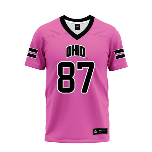 Ohio - NCAA Football : Timothy Boals II - Pink Premium Football Jersey-0