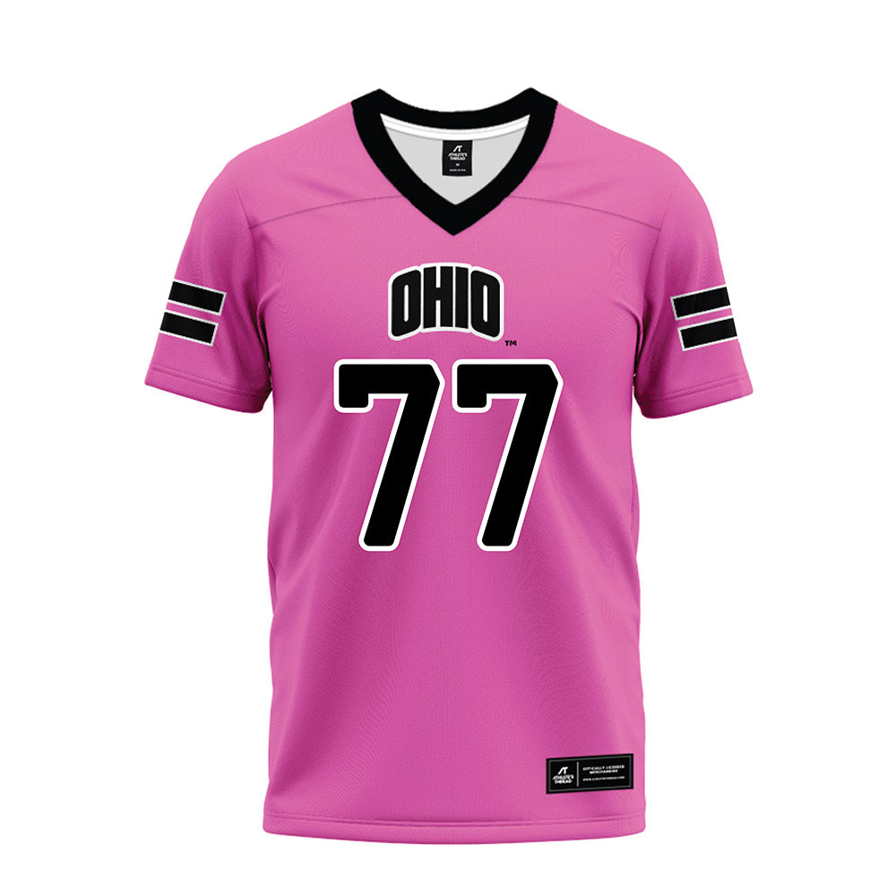 Ohio - NCAA Football : Jacob Dennison - Pink Premium Football Jersey