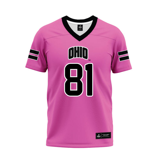 Ohio - NCAA Football : Bralen Henderson - Pink Premium Football Jersey