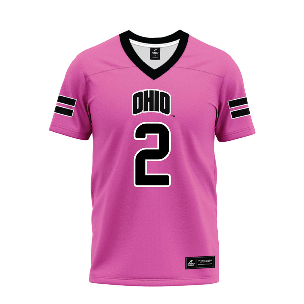 Ohio - NCAA Football : DJ Walker - Pink Premium Football Jersey-0