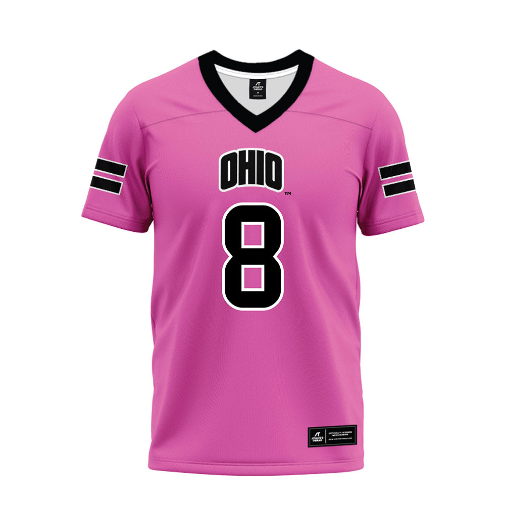 Ohio - NCAA Football : Nick Poulos - Pink Premium Football Jersey