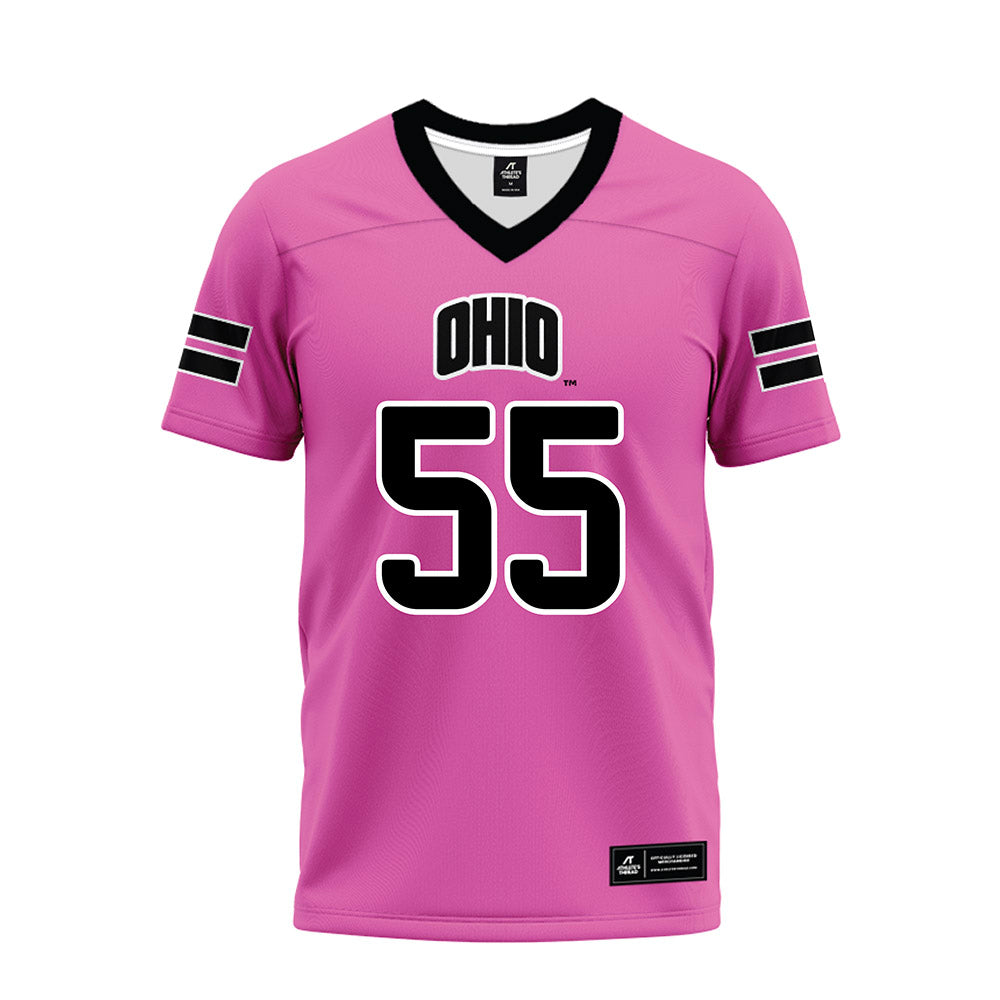 Ohio - NCAA Football : Jordon Jones - Pink Premium Football Jersey