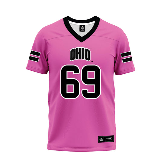 Ohio - NCAA Football : Parker Titsworth - Pink Premium Football Jersey