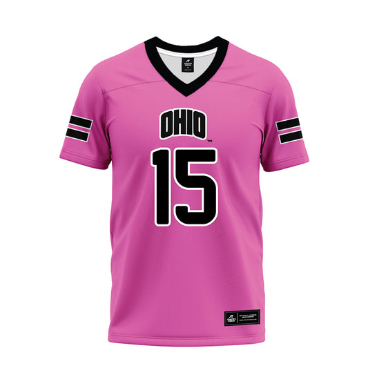 Ohio - NCAA Football : Anas Luqman - Pink Premium Football Jersey-0