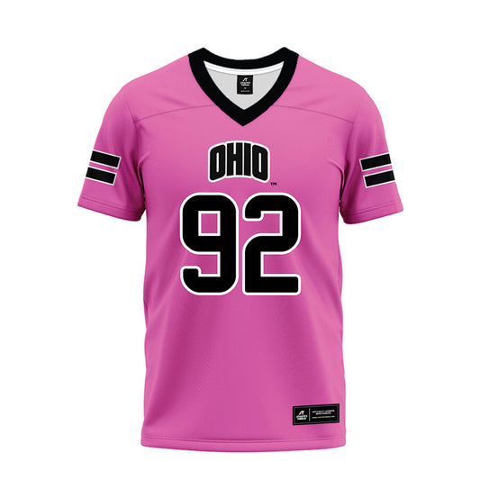 Ohio - NCAA Football : Robert Keuchler - Pink Premium Football Jersey