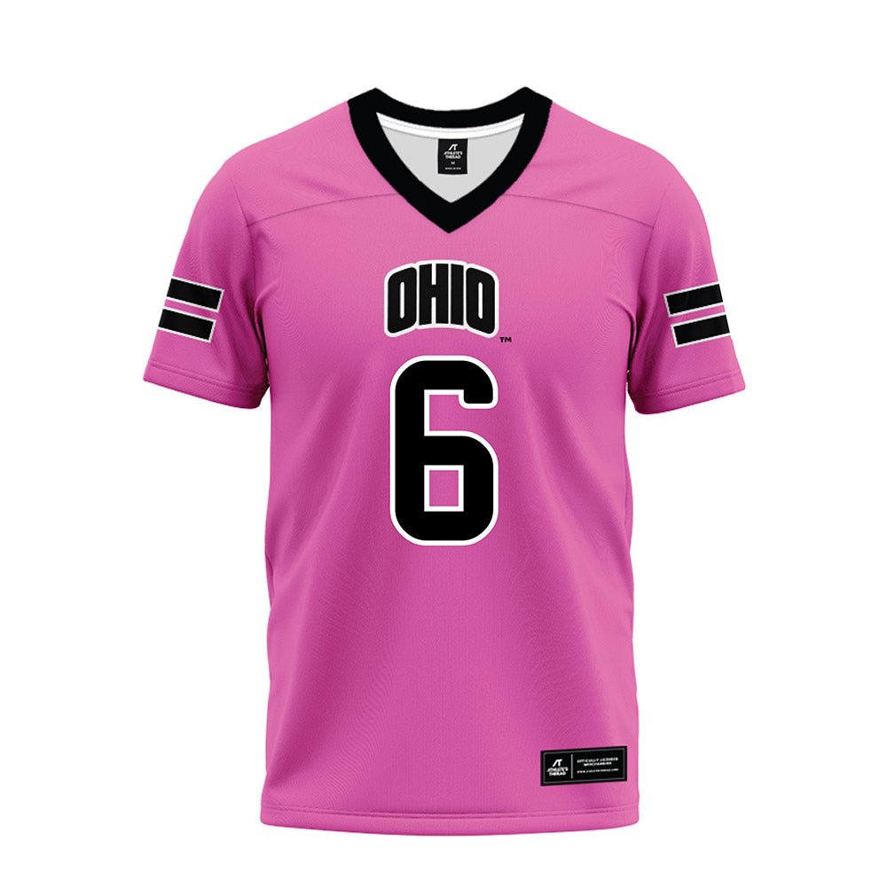Ohio - NCAA Football : Duncan Brune - Pink Premium Football Jersey-0