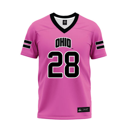 Ohio - NCAA Football : Britton Watts - Pink Premium Football Jersey-0
