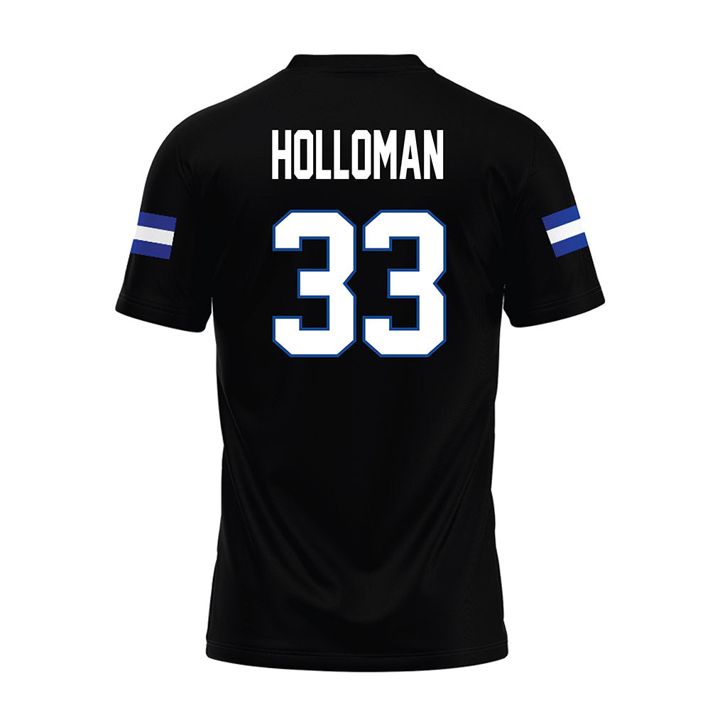 Grand Valley - NCAA Football : David Holloman - Black Premium Football Jersey-1