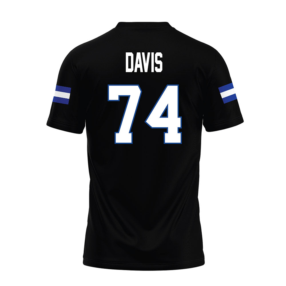 Grand Valley - NCAA Football : Jordan Davis - Black Premium Football Jersey-1
