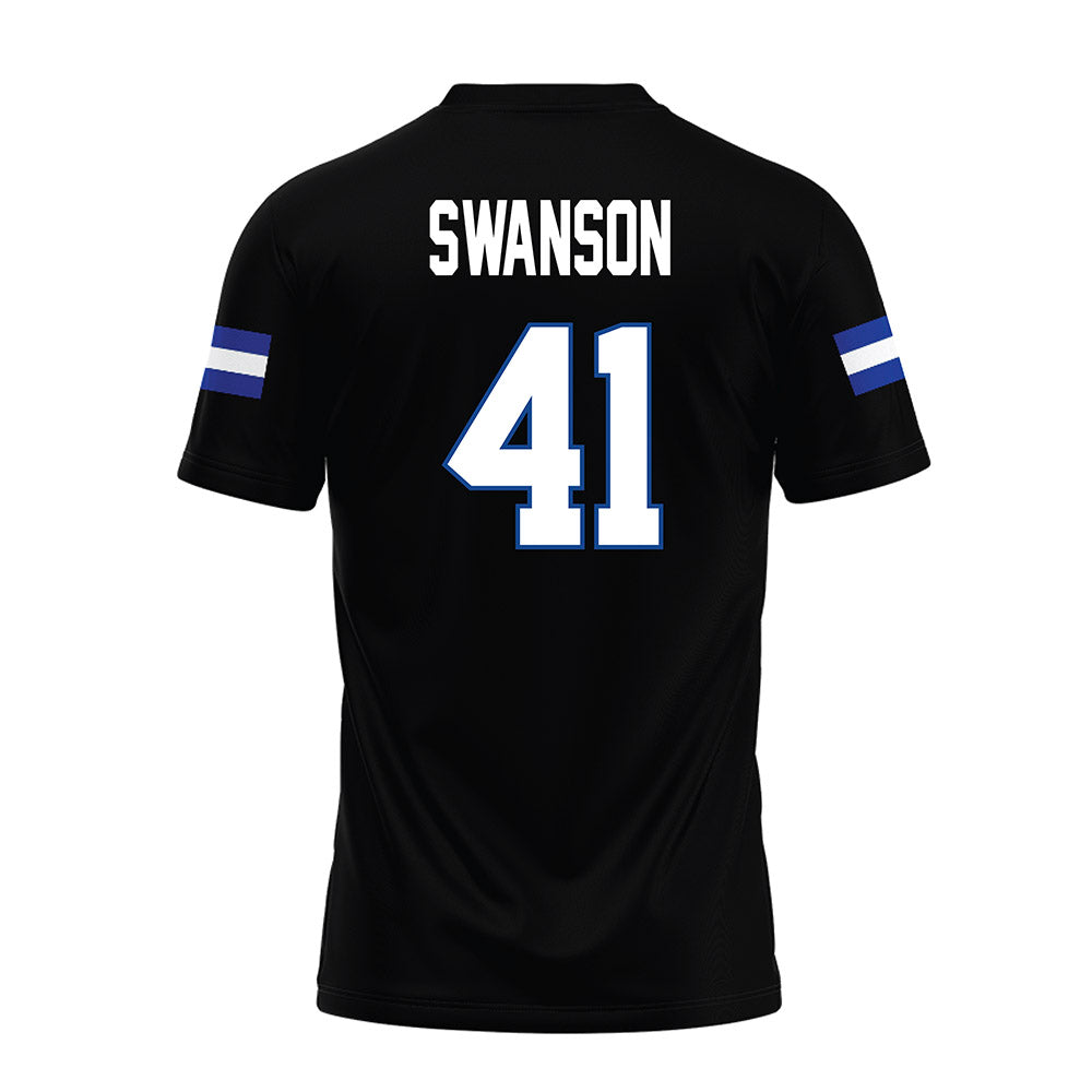Grand Valley - NCAA Football : Abe Swanson - Black Premium Football Jersey-1