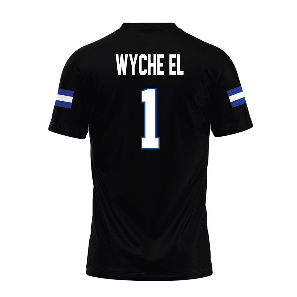 Grand Valley - NCAA Football : Lynn Wyche El - Black Premium Football Jersey-1
