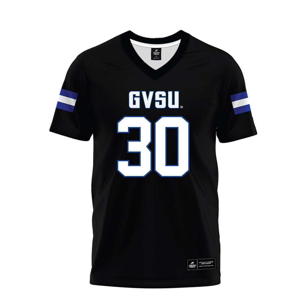 Grand Valley - NCAA Football : Derrick Woods Jr. - Black Premium Football Jersey-0