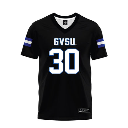 Grand Valley - NCAA Football : Derrick Woods Jr. - Black Premium Football Jersey-0