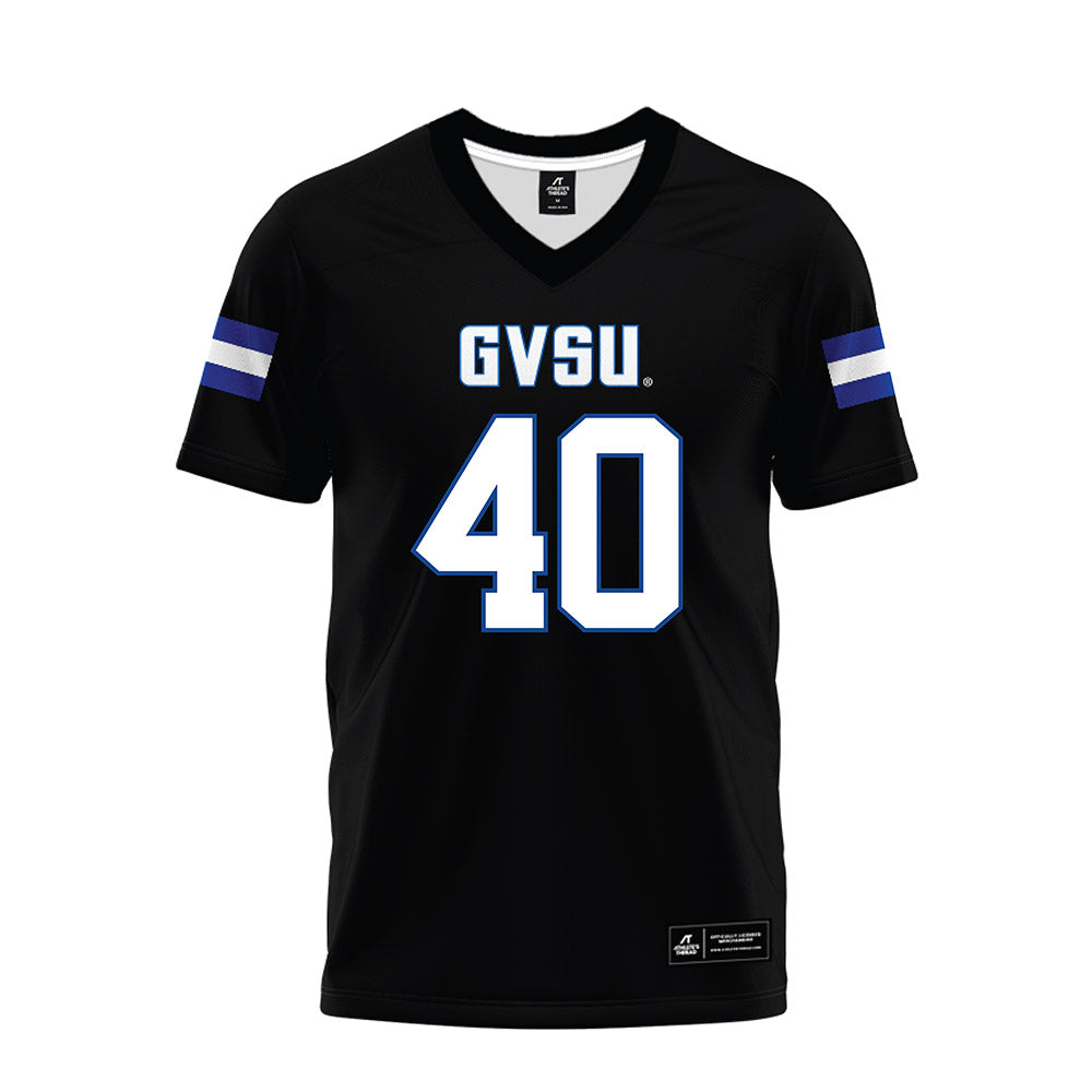 Grand Valley - NCAA Football : Brett Peterson - Black Premium Football Jersey-0