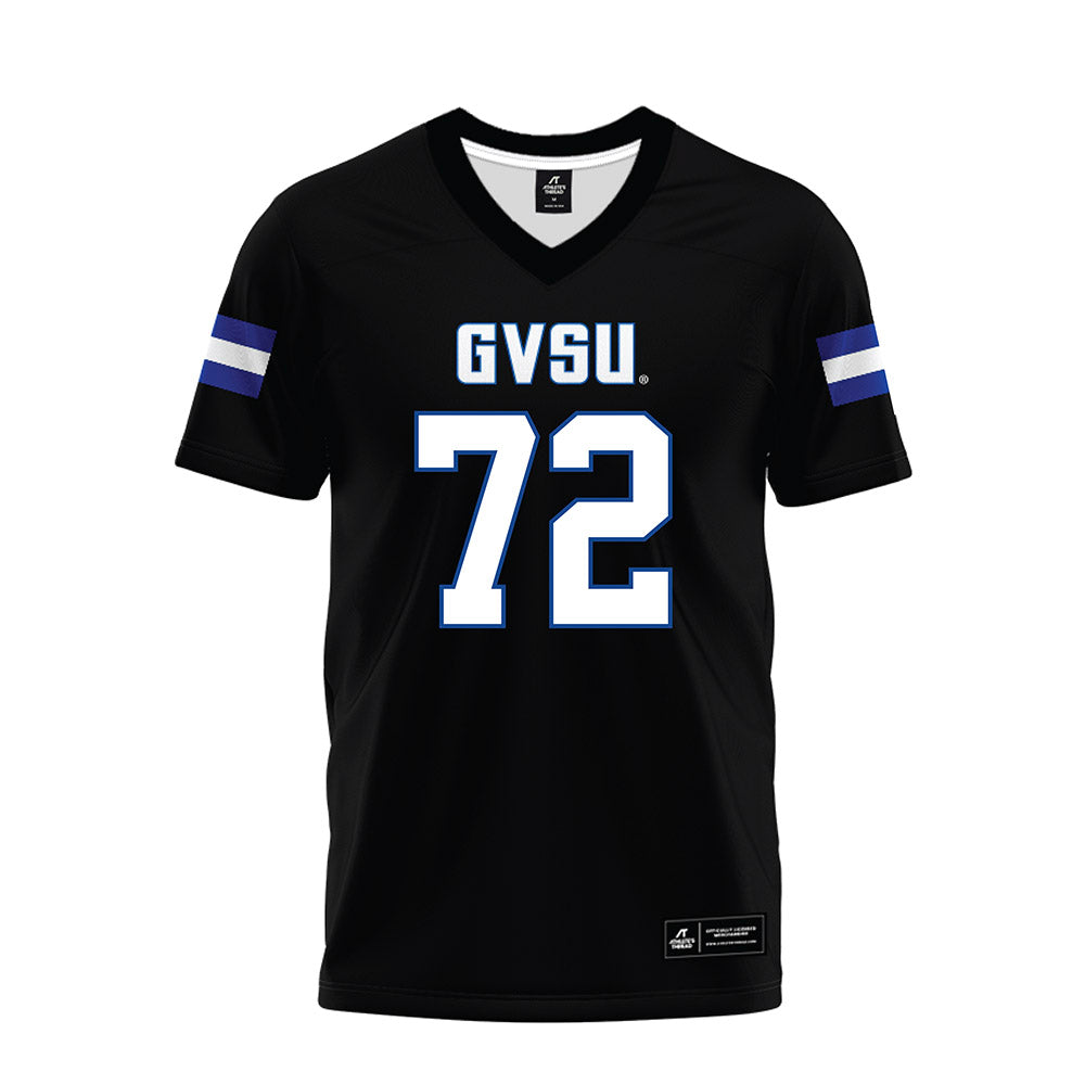 Grand Valley - NCAA Football : Evan Valentine - Black Premium Football Jersey-0