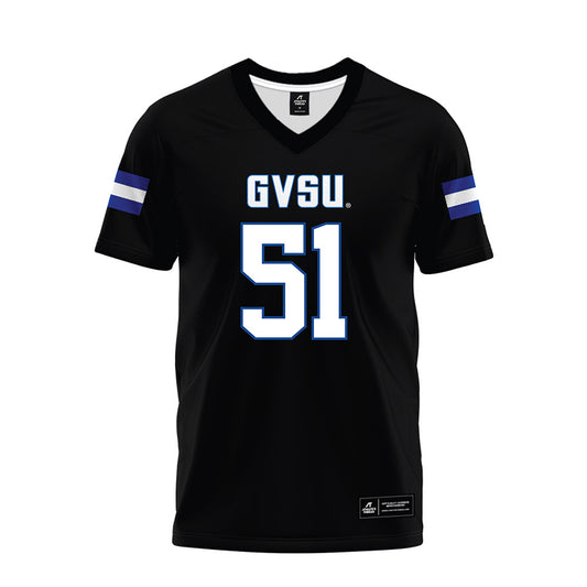 Grand Valley - NCAA Football : Joshua Sander - Black Premium Football Jersey-0