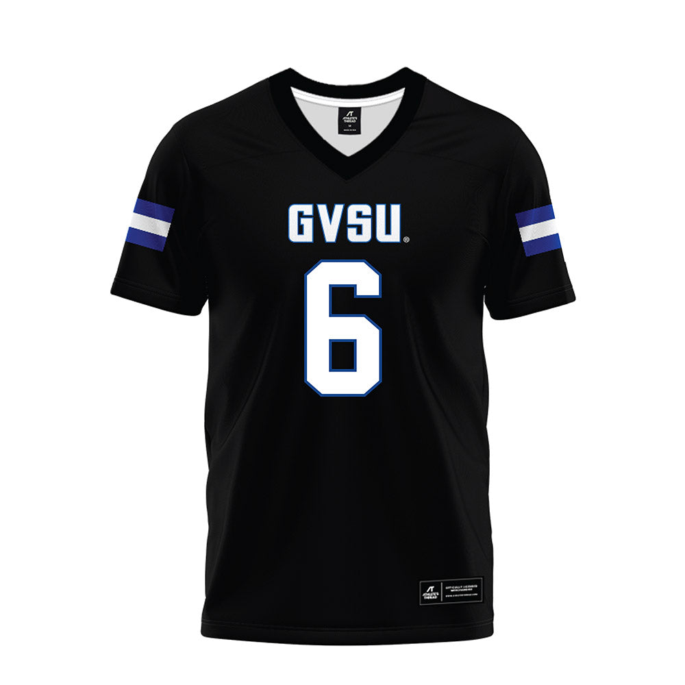 Grand Valley - NCAA Football : Thomas Jolly - Black Premium Football Jersey-0