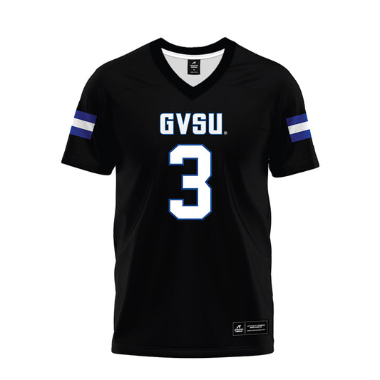 Grand Valley - NCAA Football : Donovan Johnson - Black Premium Football Jersey-0