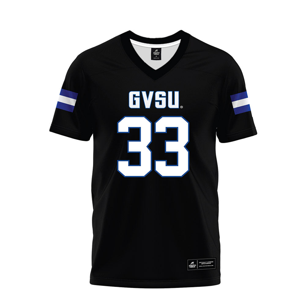 Grand Valley - NCAA Football : David Holloman - Black Premium Football Jersey-0