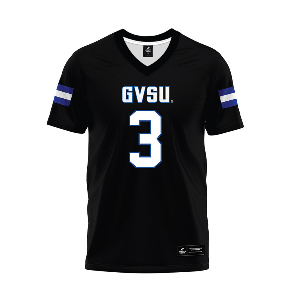 Grand Valley - NCAA Football : Vincenzo Meschi - Black Premium Football Jersey-0