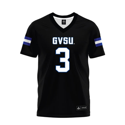 Grand Valley - NCAA Football : Vincenzo Meschi - Black Premium Football Jersey-0